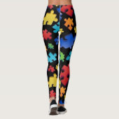 自閉症意識パズル作品 レギンス (裏面)