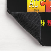 自閉症意識パズル化学元素 マウスパッド (コーナー)