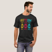 自閉症意識パズル周期表要素Sc Tシャツ (正面フル)