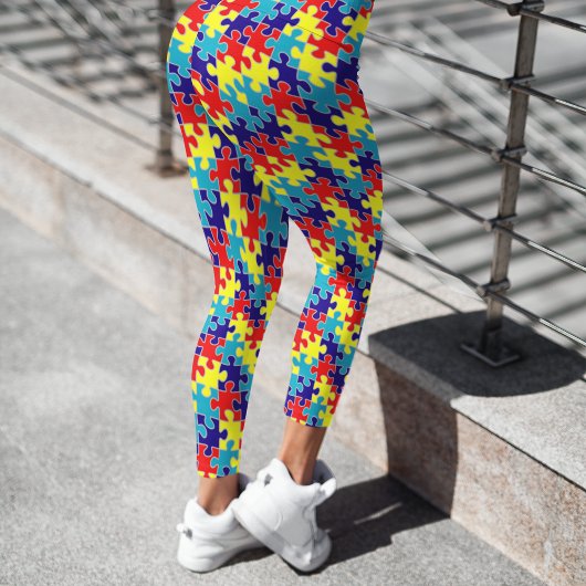 自閉症意識パズル レギンス