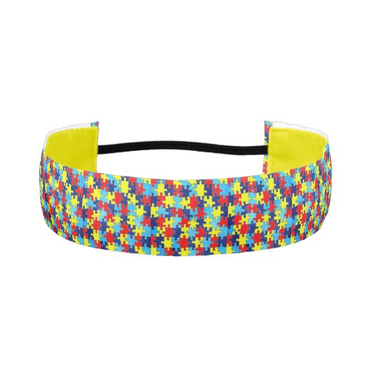 自閉症意識パズルby Shirley Taylor アスレチックヘッドバンド (正面)