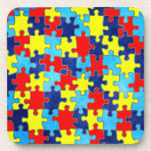 自閉症意識パズルby Shirley Taylor コースター (正面)