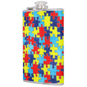 自閉症意識パズルby Shirley Taylor フラスク (左)