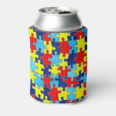 自閉症意識パズルby Shirley Taylor 缶クーラー (缶裏面)