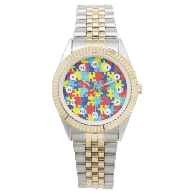 自閉症意識パズルby Shirley Taylor 腕時計