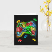 自閉症意識ビデオゲームコントローラパズルPiec カード (黄色い花)