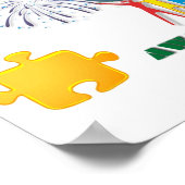 自閉症意識プリント ポスター (角)