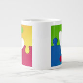 自閉症意識マグカップ ジャンボコーヒーマグカップ (正面)