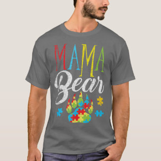 自閉症意識ママベアパズルピースPremium Tシャツ
