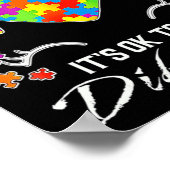 自閉症意識ユニコーンマスク ポスター (角)