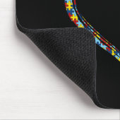 自閉症意識ラブハートパズルピースバレンタイン マウスパッド (コーナー)