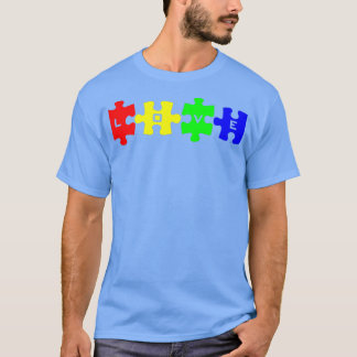 自閉症意識ラブパズル作品 Tシャツ