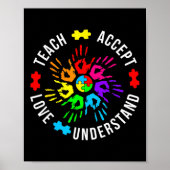 自閉症意識先生教えパズル受入れ ポスター (正面)