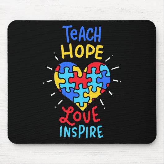 自閉症意識先生 マウスパッド (正面)