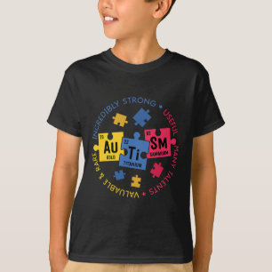 自閉症意識周期的パズル科学先生 Tシャツ