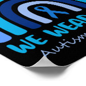 自閉症意識女性子供たち4月We受け入れ ポスター (角)