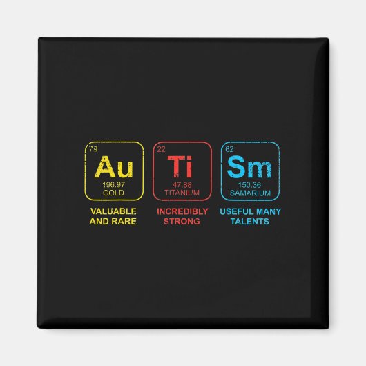 自閉症意識女性母ママ子供たち受け入れサンフロー マグネット (正面)