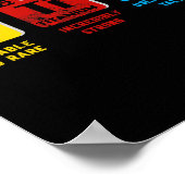 自閉症意識女性男性子供の要素の定期的 ポスター (角)