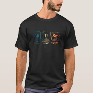 自閉症意識女性男性子供ママ要素ペリオ Tシャツ