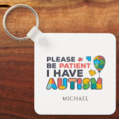 自閉症意識差出人住所 キーホルダー (正面)