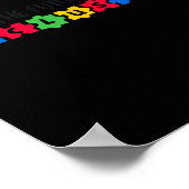 自閉症意識未来は包摂的1 ポスター (角)