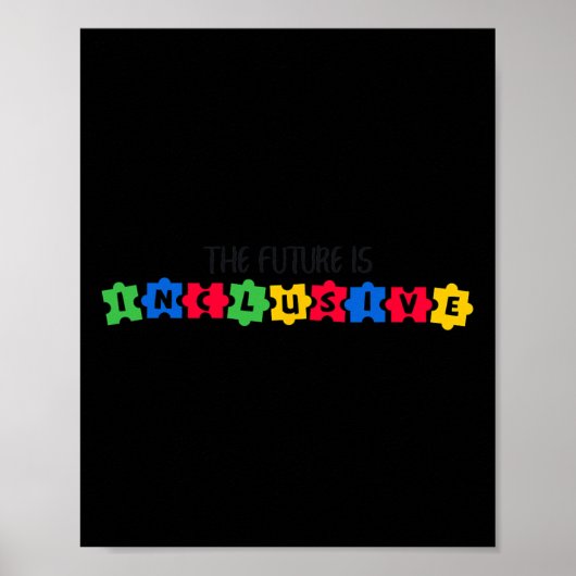 自閉症意識未来は包摂的1 ポスター (正面)
