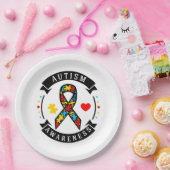 自閉症意識紙プレート ペーパープレート (パーティー)