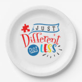 自閉症意識紙プレート ペーパープレート (正面)