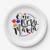 自閉症意識紙プレート ペーパープレート (正面)