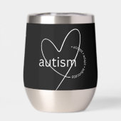 自閉症意識絶縁ステンレスワインタンブラー (背面)
