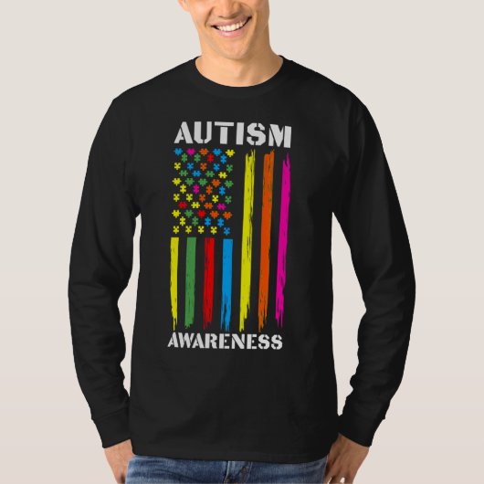 自閉症意識自閉症に対する意識 Tシャツ (正面)