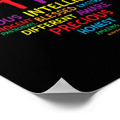 自閉症意識自閉症ハート自閉症 ポスター (角)