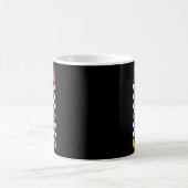 自閉症意識自閉症分隊サポートスマイル顔W コーヒーマグカップ (中央)