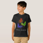 自閉症意識蝶なしパズル作品 Tシャツ (正面フル)