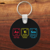 自閉症意識要素周期表 キーホルダー (正面)