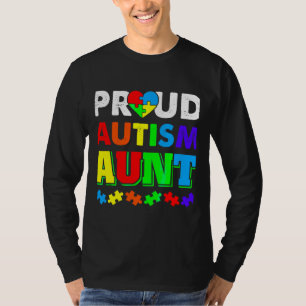 自閉症意識誇りを持った自閉症おばさんパズル Tシャツ