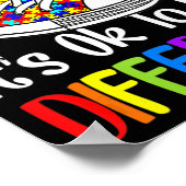 自閉症意識違うパズルSh ポスター (角)