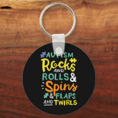 自閉症意識3 キーホルダー (正面)