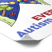 自閉症意識4月と毎日 ポスター (角)