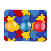 自閉症意識5磁石 マグネット (横)