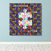 自閉症意識 キャンバスプリント (インサイチュ (ウッドフロア))