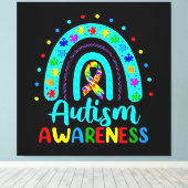 自閉症意識 キャンバスプリント (インサイチュ (ウッドフロア))