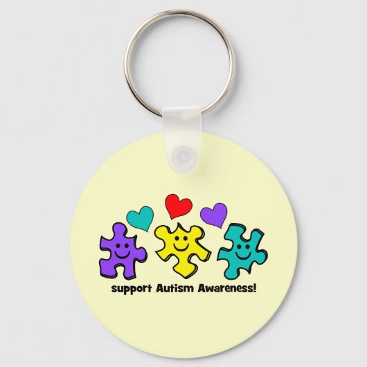 自閉症意識 キーホルダー (正面)