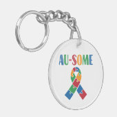 自閉症意識 キーホルダー (正面左)