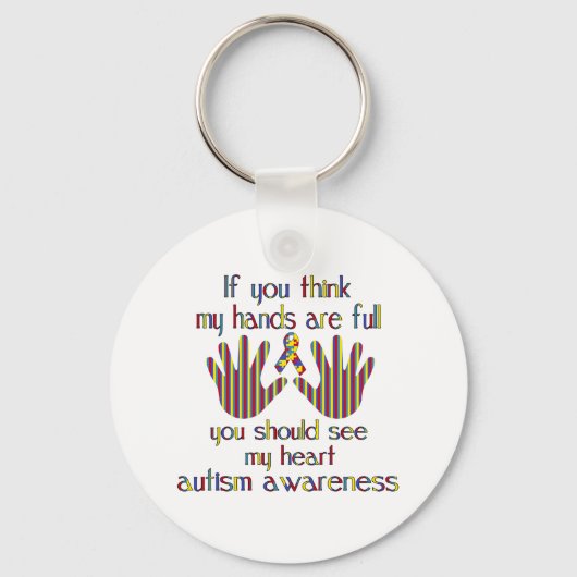 自閉症意識 キーホルダー (正面)