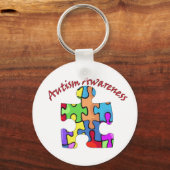 自閉症意識 キーホルダー (正面)