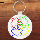 自閉症意識 キーホルダー (正面)