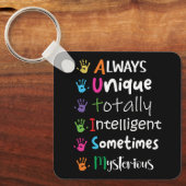 自閉症意識 キーホルダー (正面)