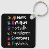 自閉症意識 キーホルダー (裏面)