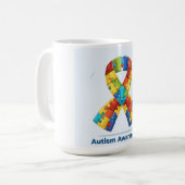 自閉症意識 コーヒーマグカップ (正面左)